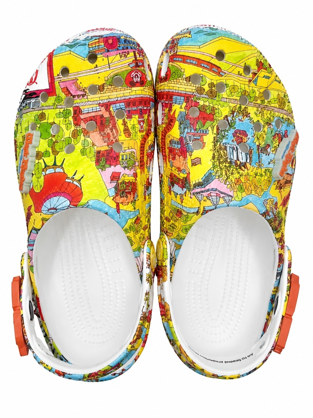 Crocs Disney Parks Magic Kingdom Map 50th Anniversary M5 W7 New
